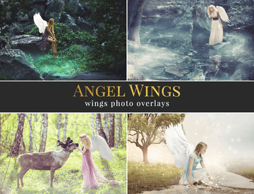 Angel Wings Photo Overlays