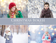 Christmas Bokeh Photo Overlays