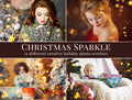 Christmas sparkle overlays