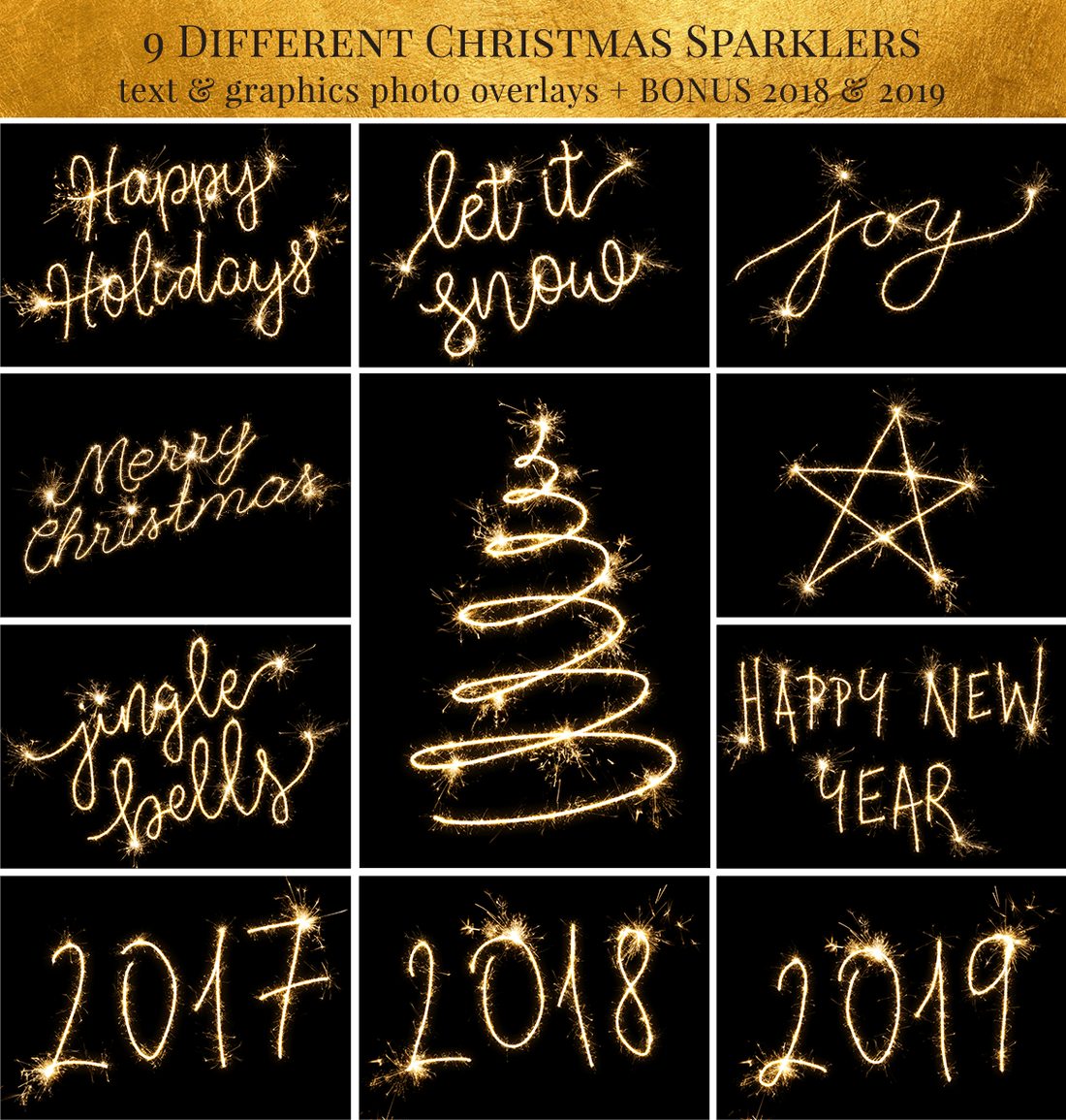 sparklers photo overlays