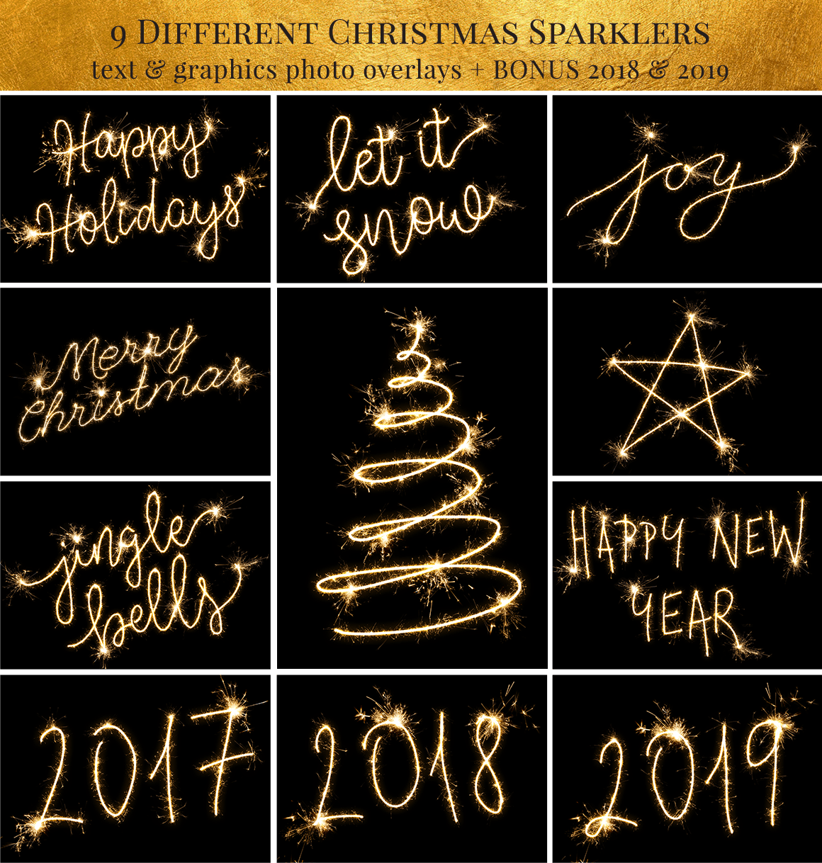 sparklers photo overlays