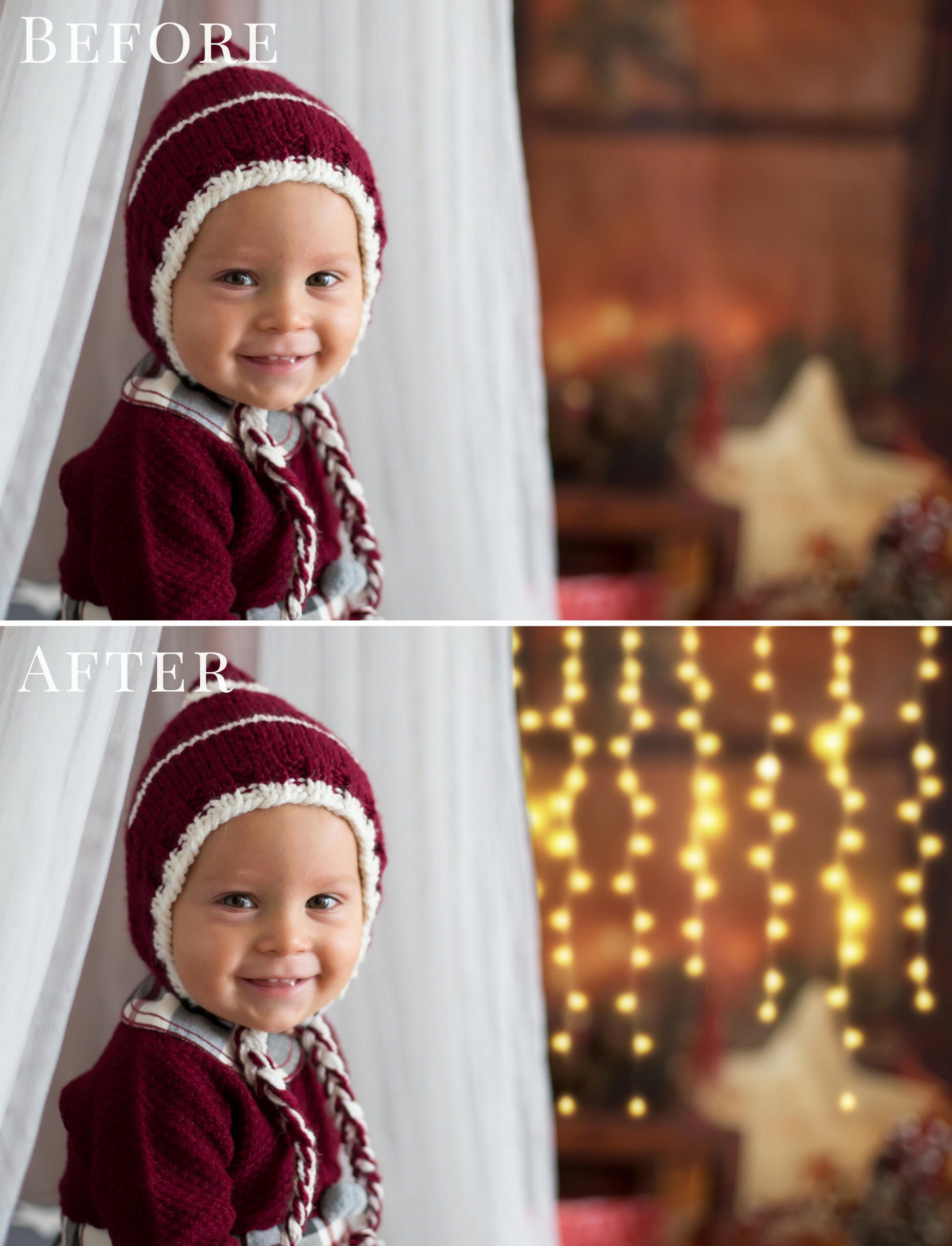 christmas garlands photo overlays