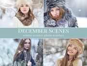 December Scenes Photo Overlays