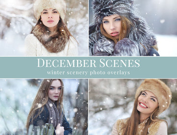 December Scenes Photo Overlays