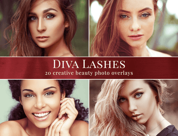 Diva Lashes Photo Overlays