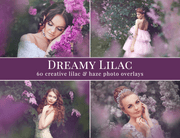 Dreamy Lilac Photo Overlays