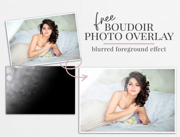 boudoir photo overlay freebie