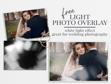 Wedding Light Photo Overlay Freebie