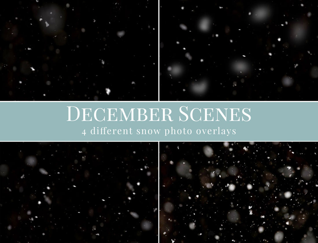 December Scenes Photo Overlays
