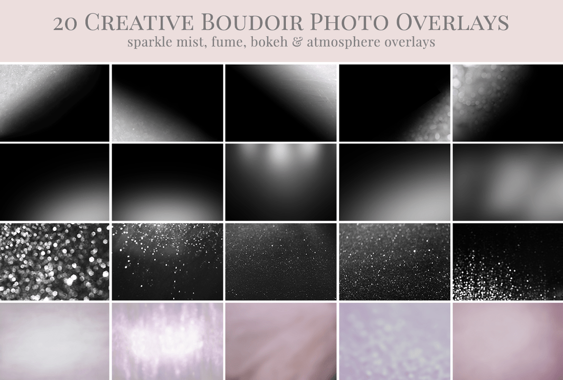 boudoir photo overlays