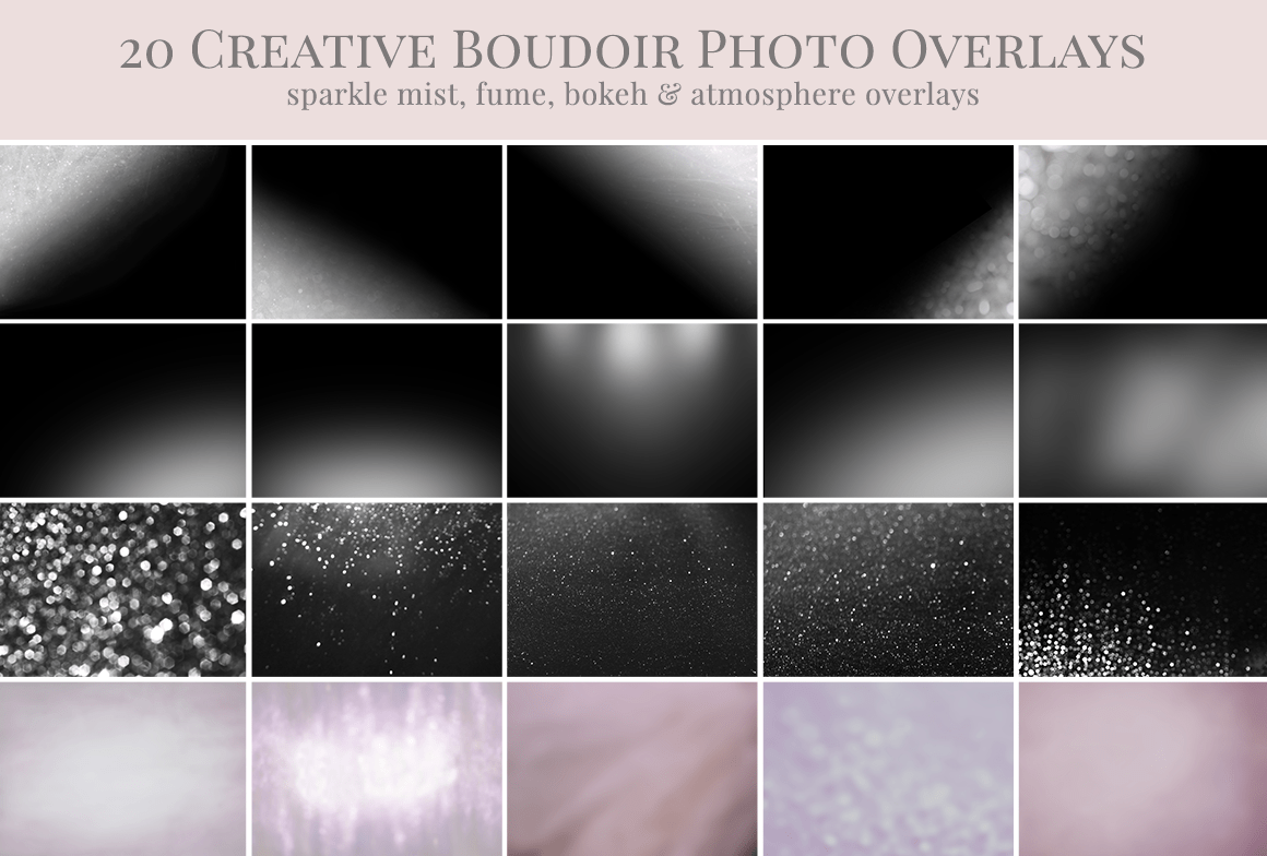 boudoir photo overlays