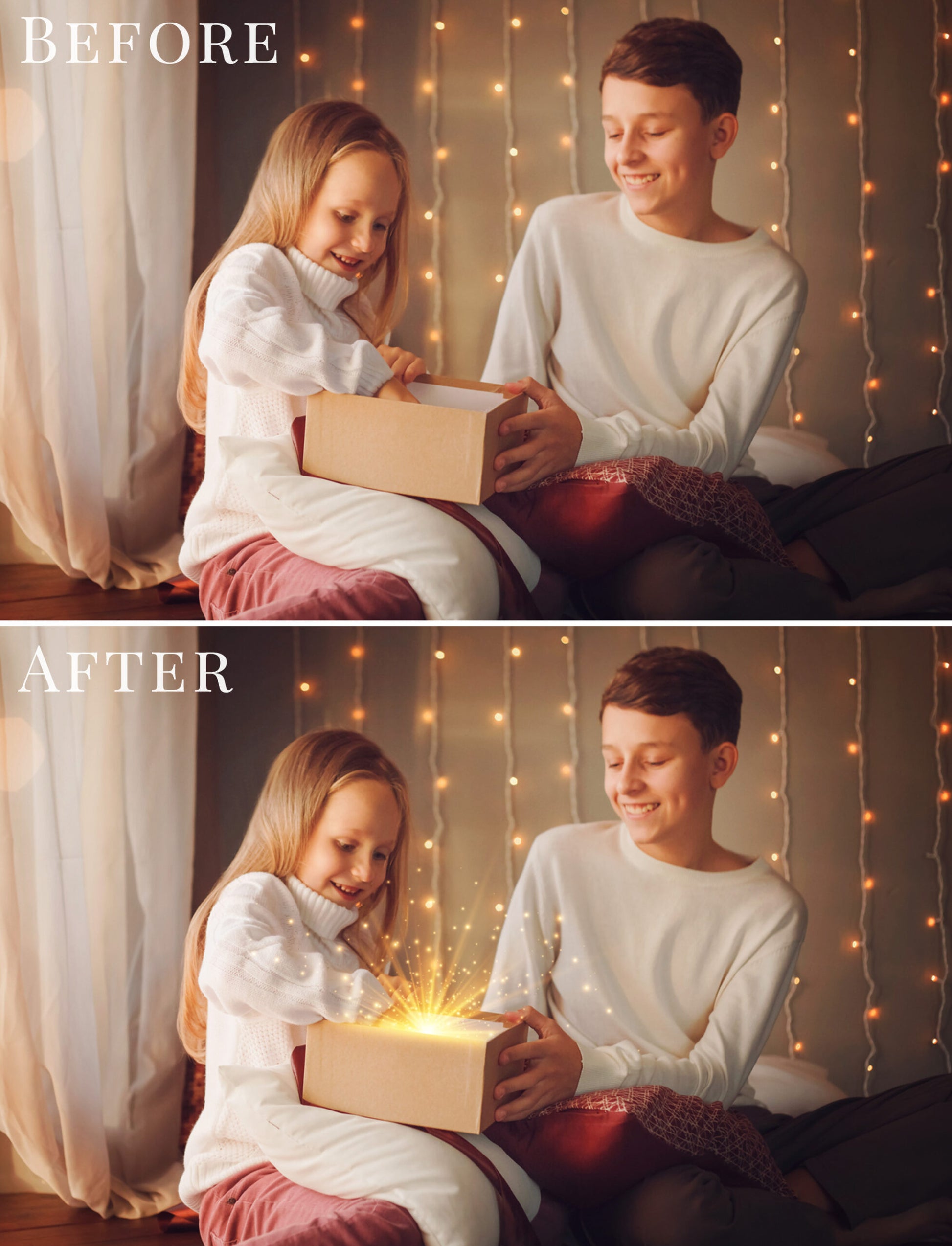 Christmas photo overlays