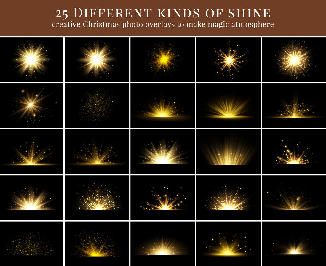 Christmas photo overlays