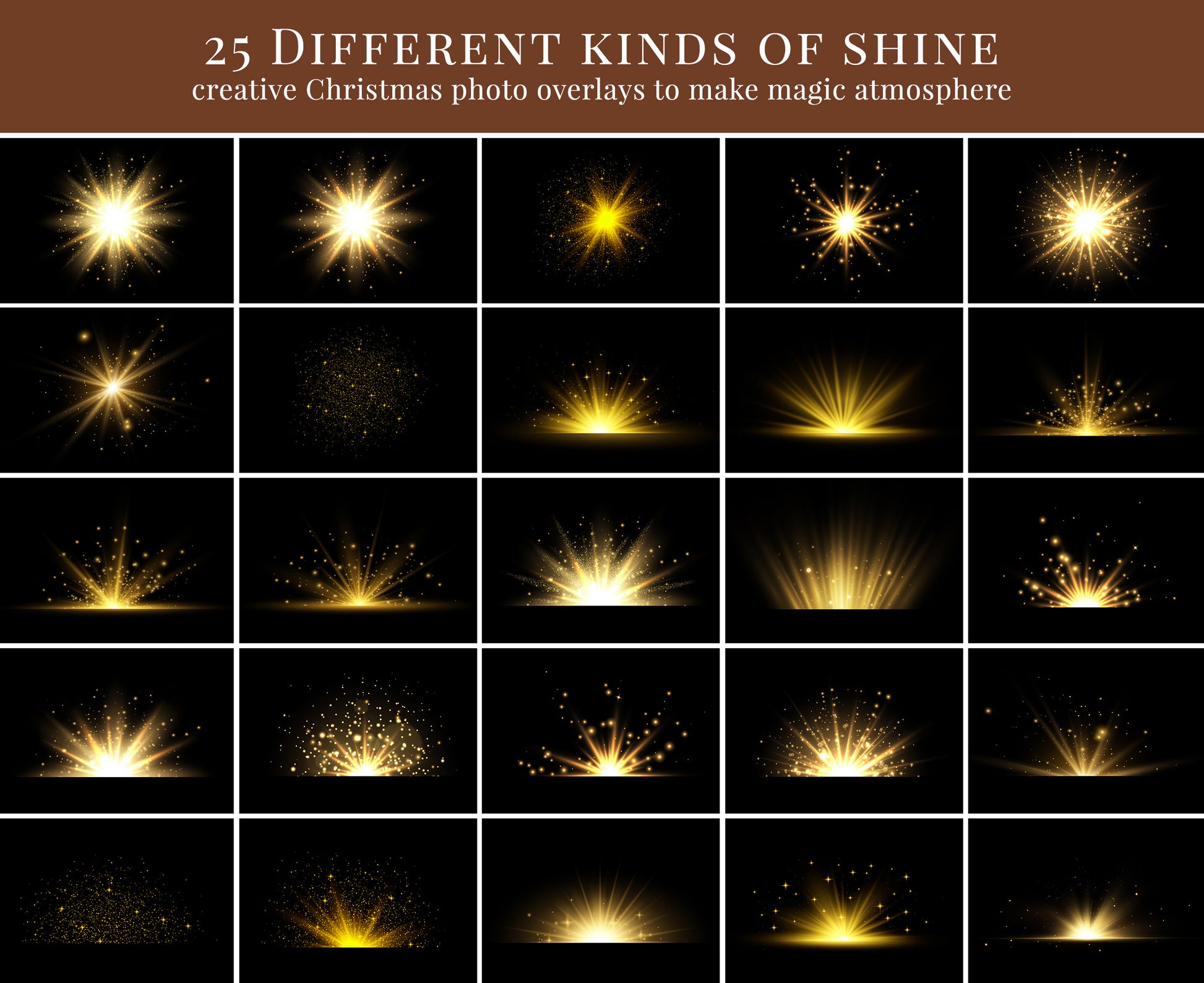 Christmas photo overlays