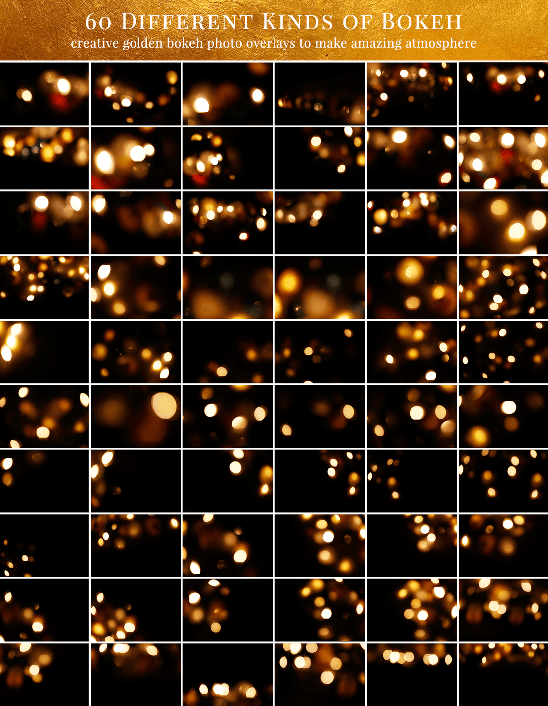 gold bokeh photo overlays