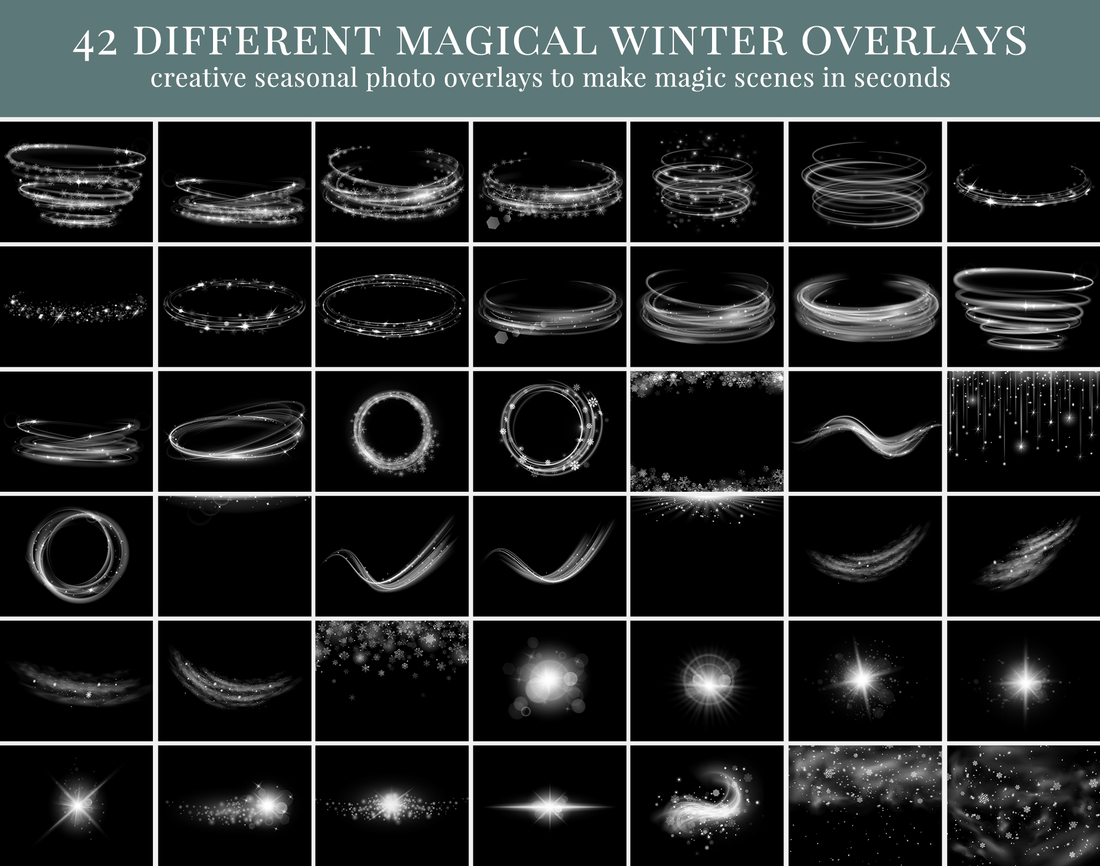 Magical Winter Photo Overlays