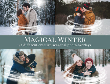 Magical Winter Photo Overlays