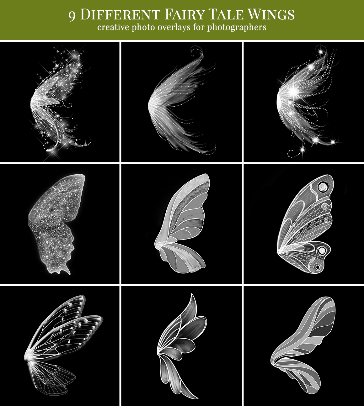 fairy wings photo overlays