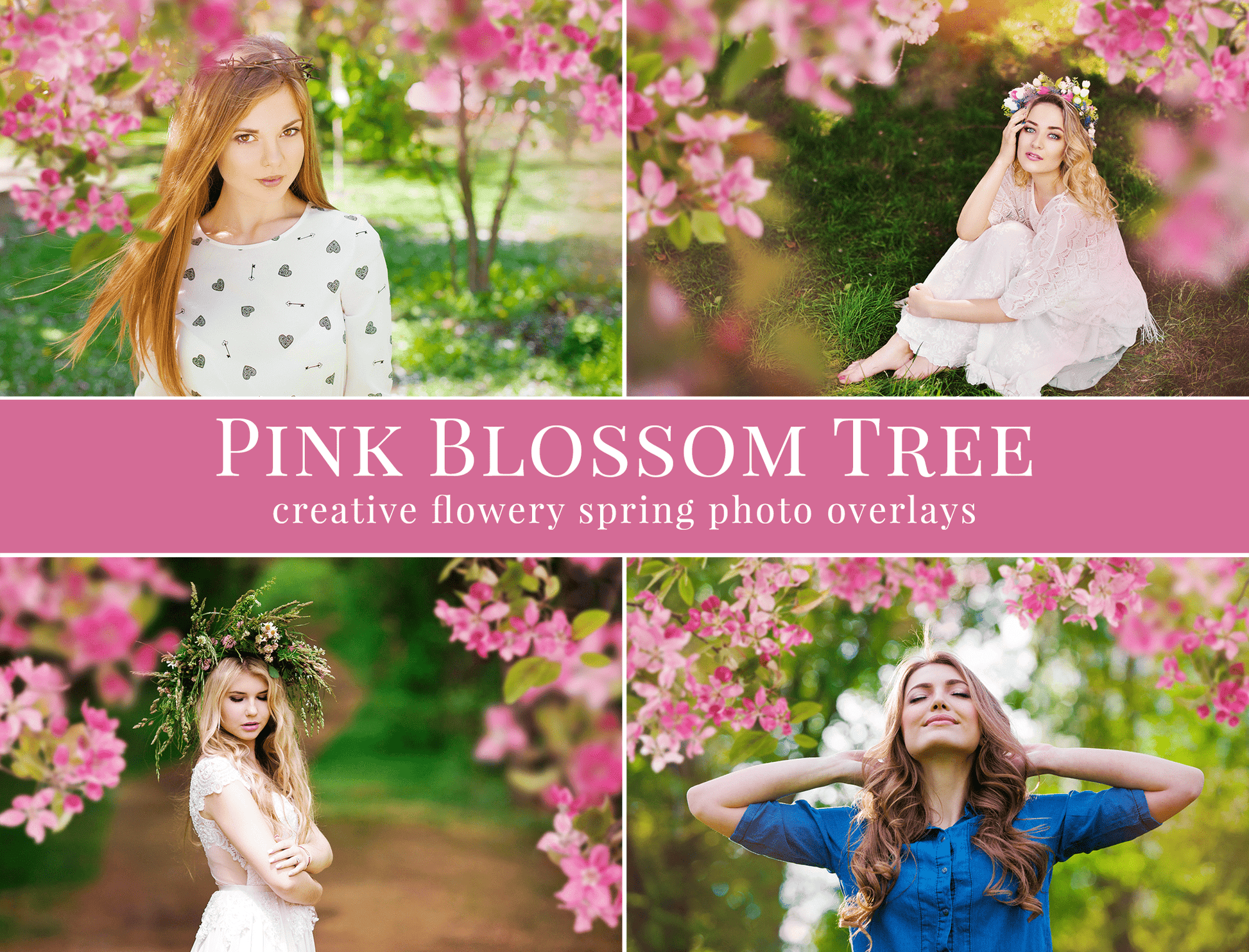 blossom tree spring photo overlays