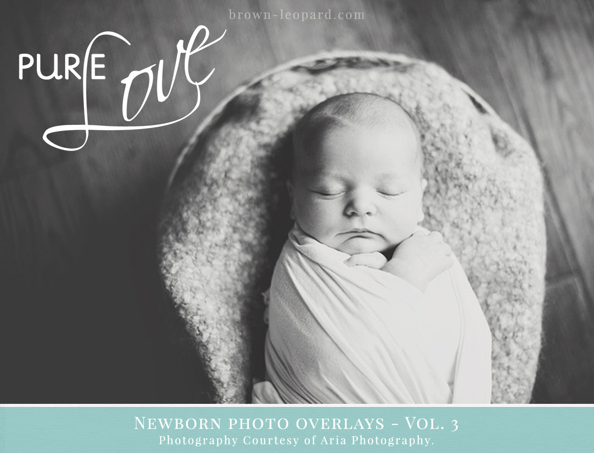 newborn photo overlays