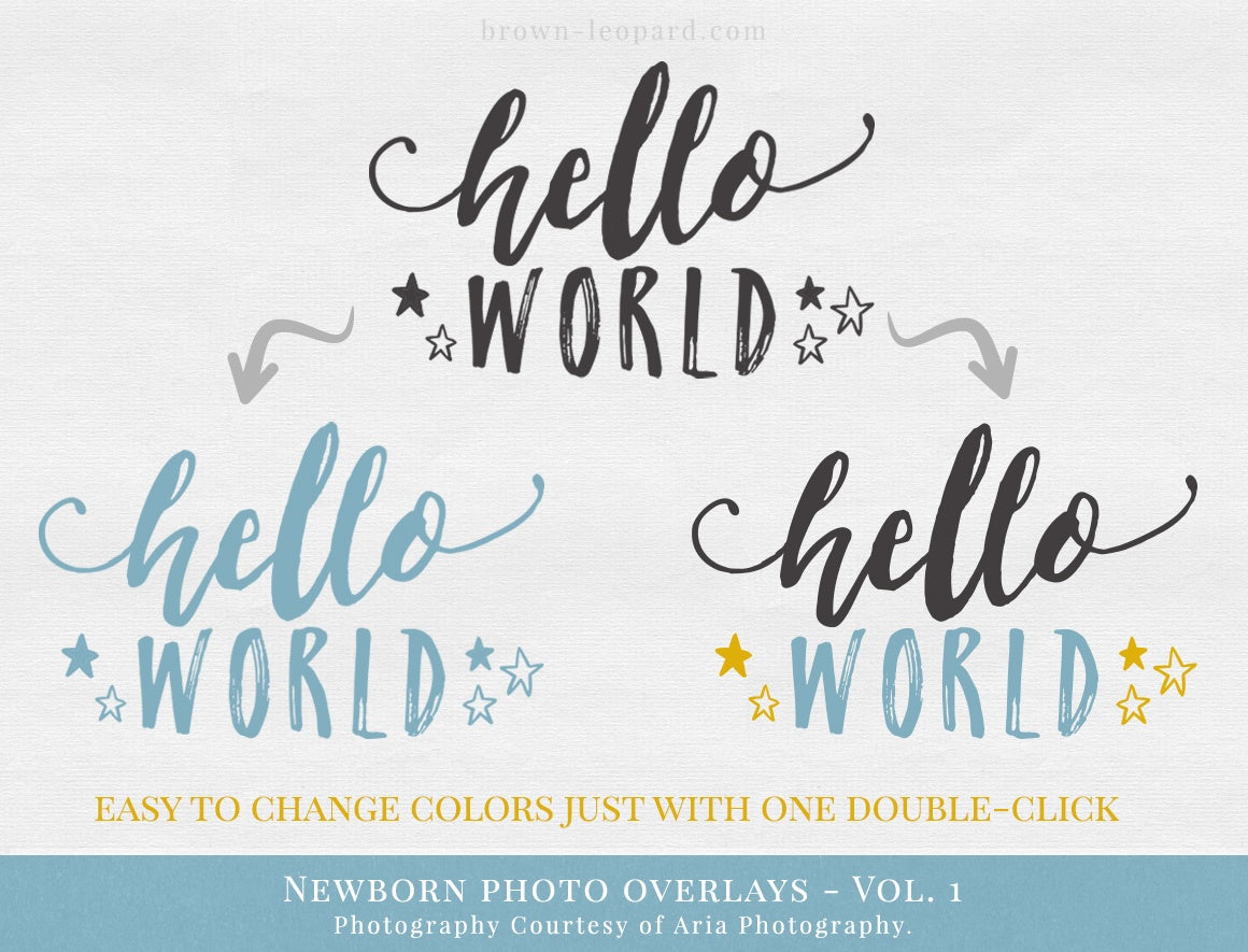 Newborn Photo Overlays