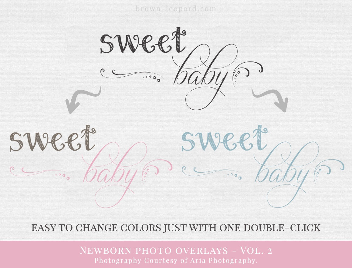 newborn photo overlays