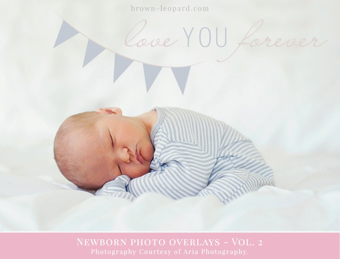 newborn photo overlays