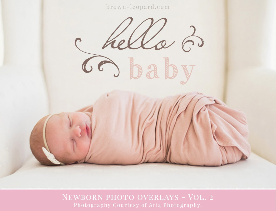 newborn photo overlays