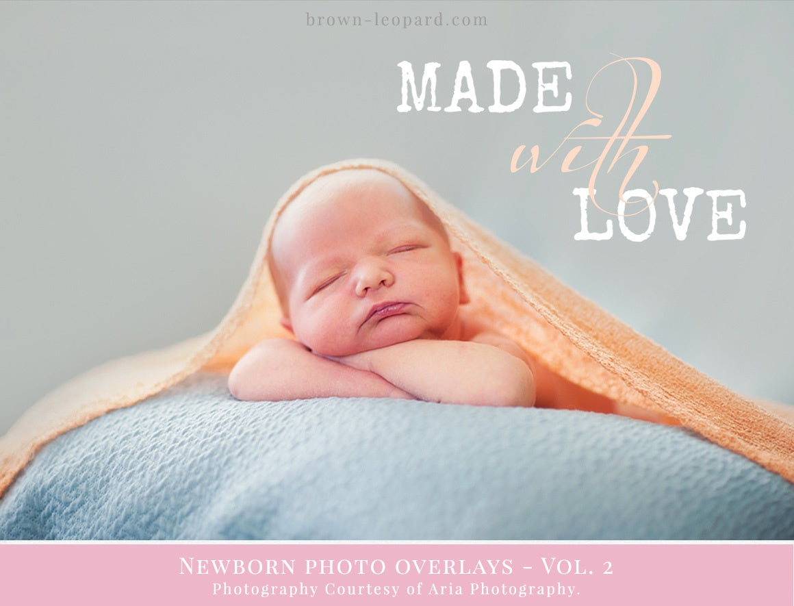 newborn photo overlays