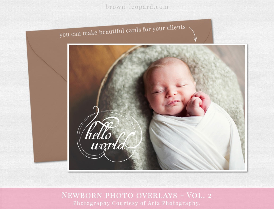 newborn photo overlays