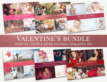 valentine's photo overlays