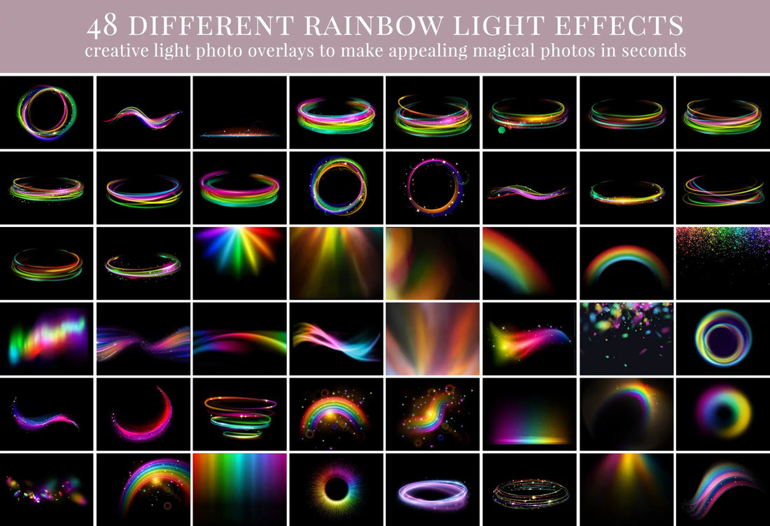 Rainbow Magic Photo Overlays