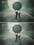 rain photo overlays
