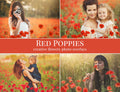poppies photo overlay freebie