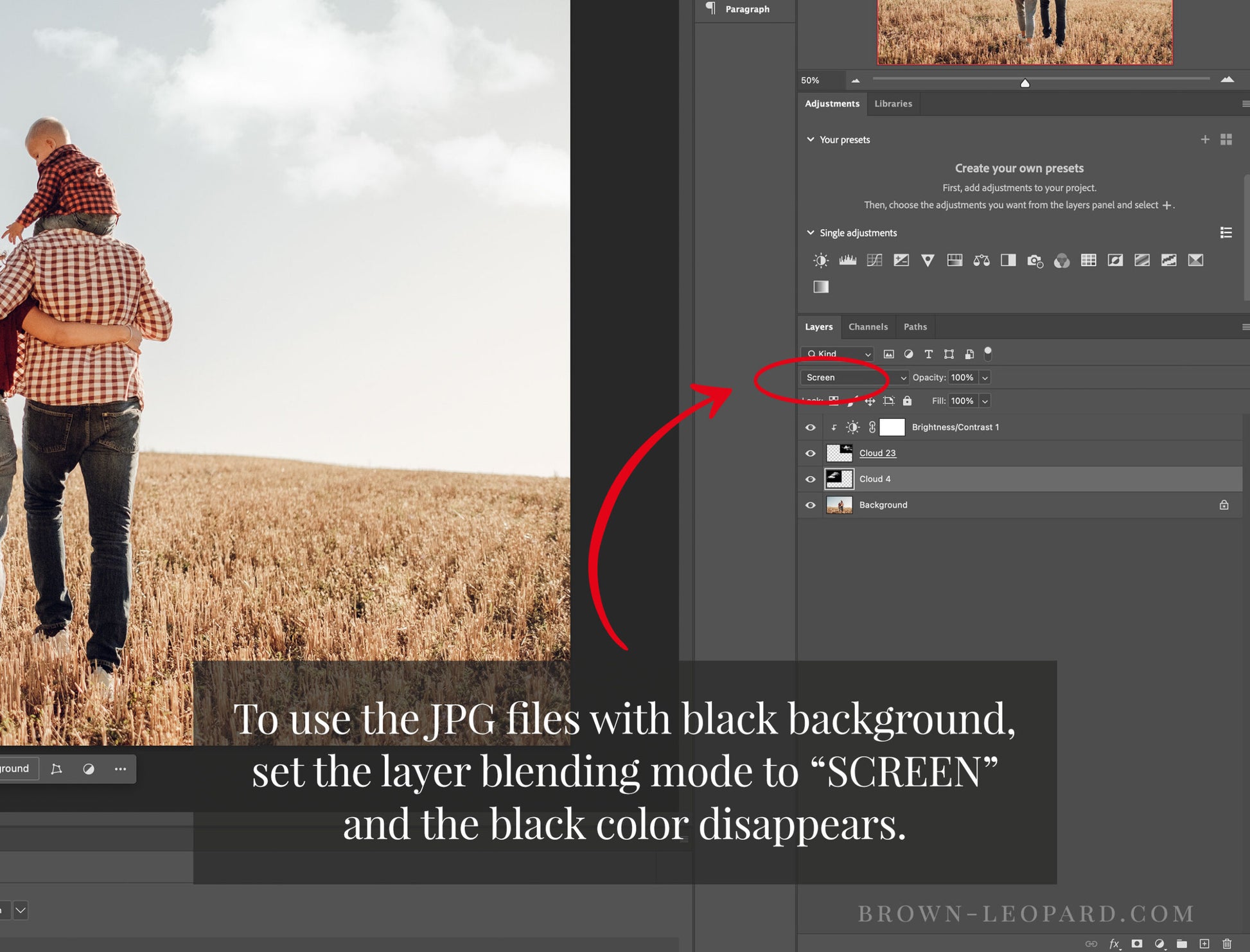 Cloud photo overlays