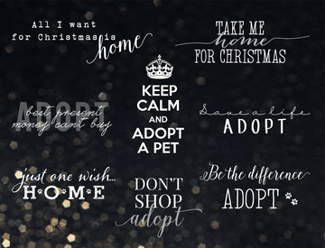 Support Adoption Wording Photo Overlays Vol.2