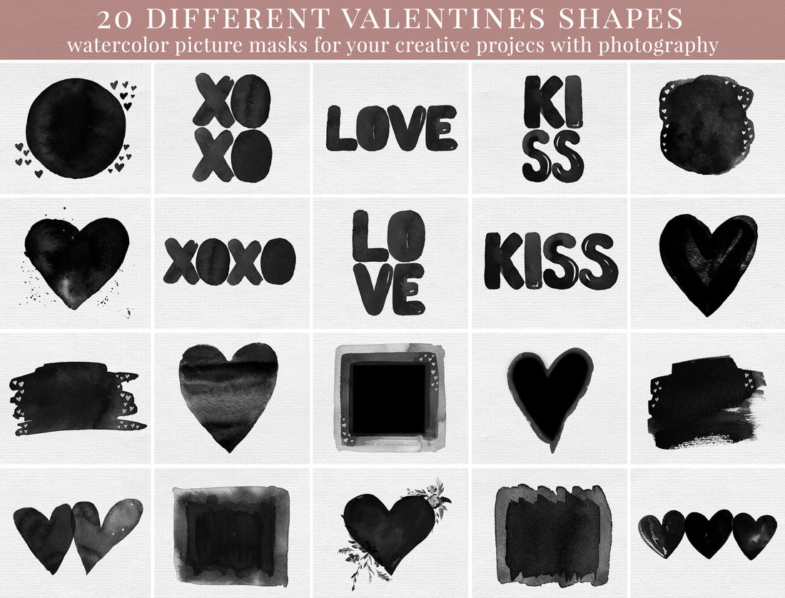 Valentine’s Frames Photo Masks