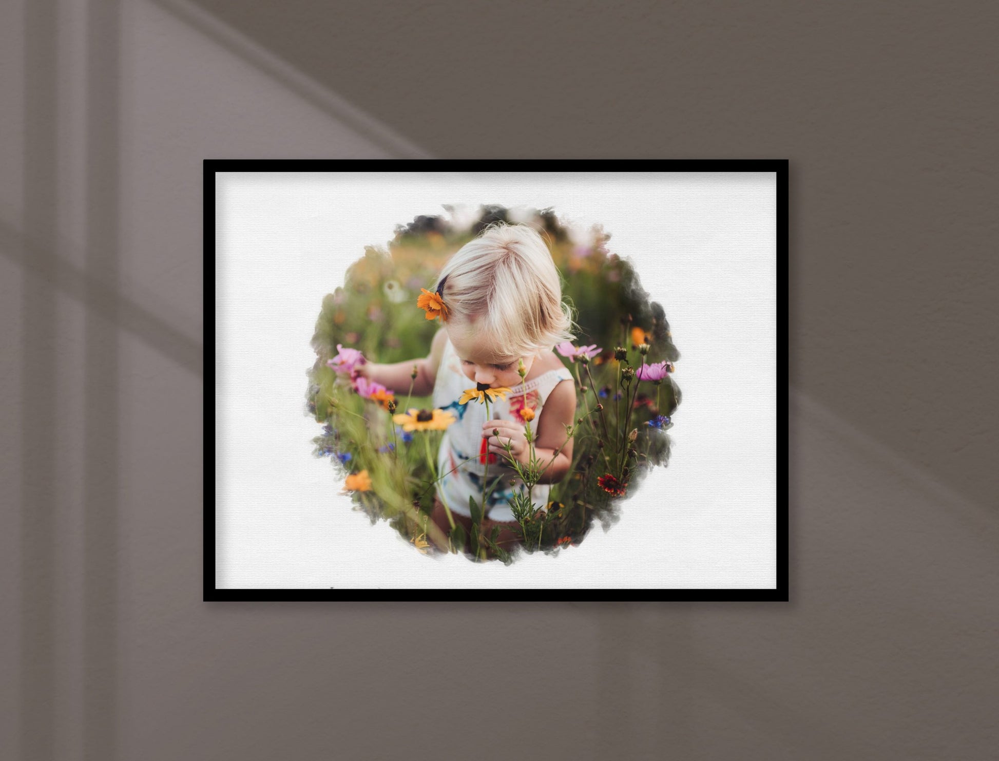 watercolor round photo masks