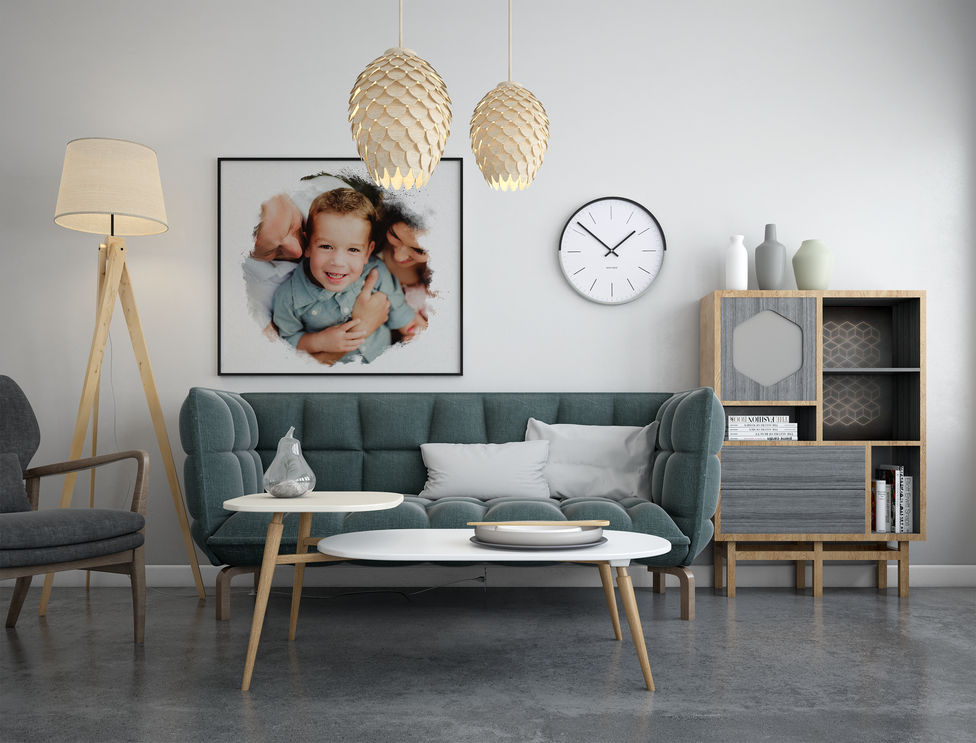 watercolor round photo masks