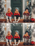 White Christmas photo overlays