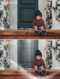 White Christmas photo overlays