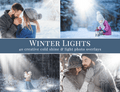 Winter Lights photo overlays