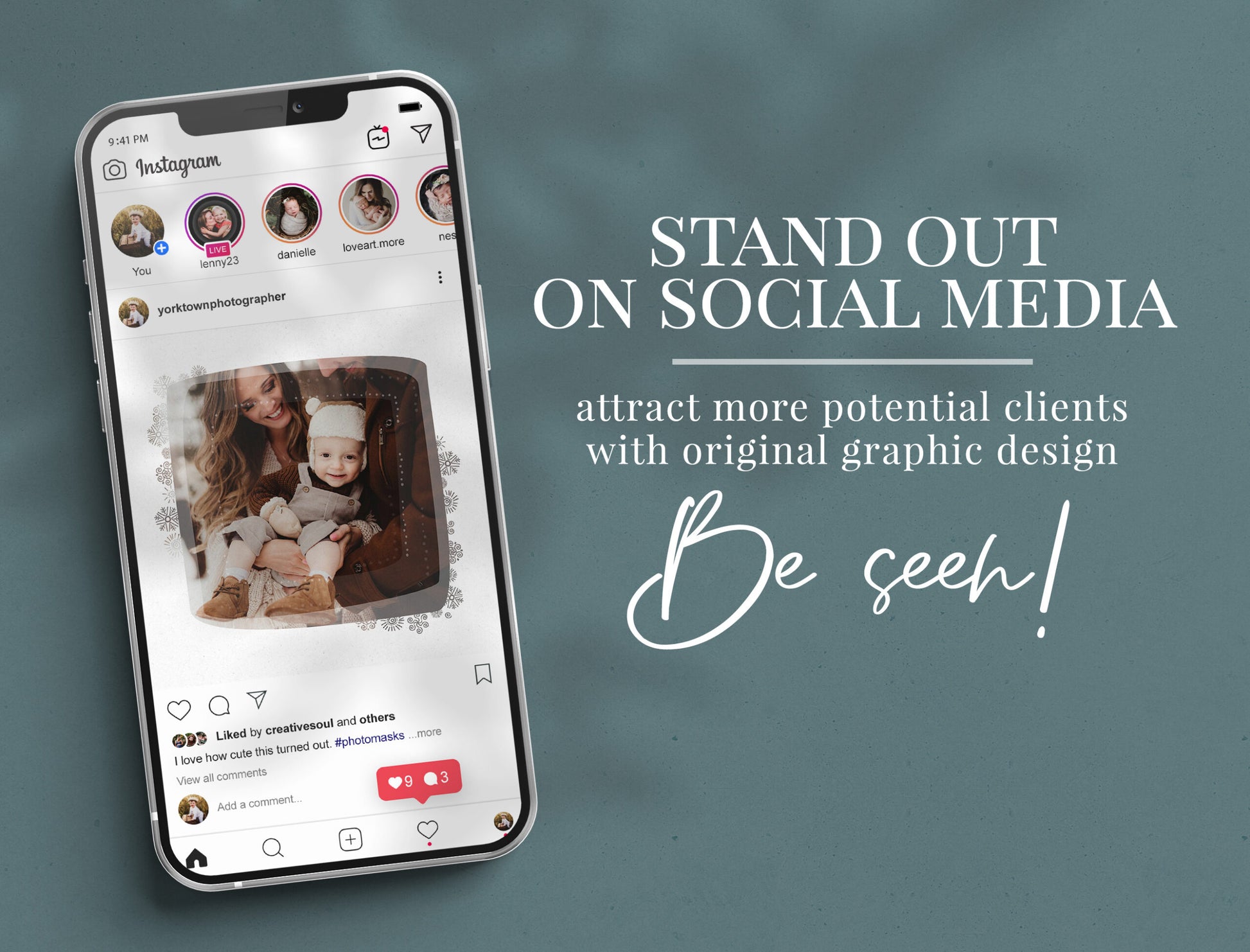 Winter Frames photomasks for Photoshop