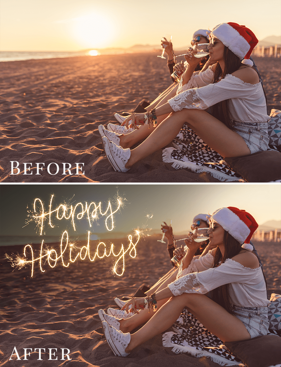 sparklers photo overlays