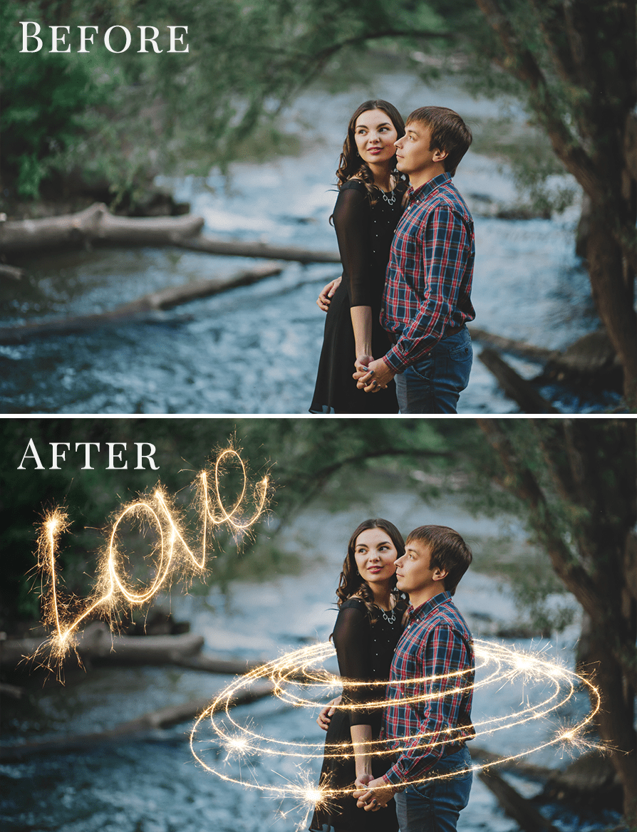 sparklers overlays