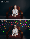 color stars bokeh photo overlays