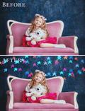 color stars bokeh photo overlays