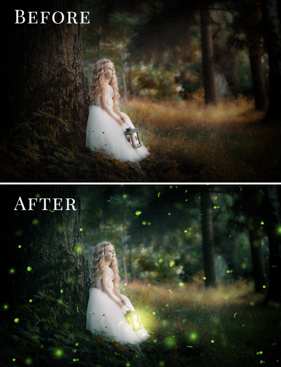 fireflies photo overlays