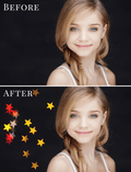 color stars bokeh photo overlays