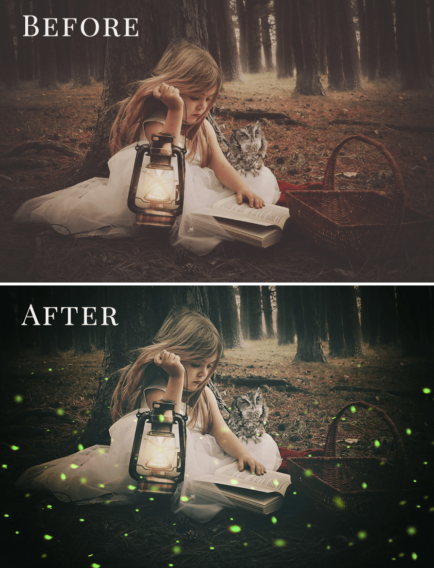 fireflies photo overlays
